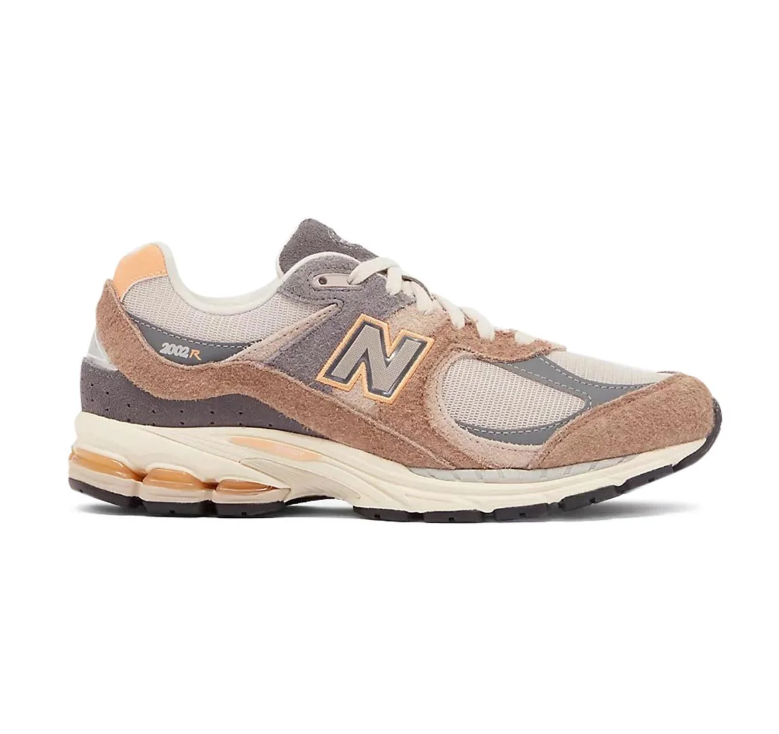 New Balance 2002R Sneakers - Tan & Gray with Cream Details