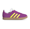 adidas Gazelle Sneakers - Purple & Neon Yellow with Gum Sole