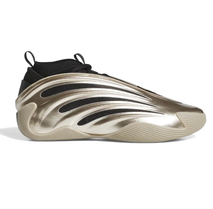 adidas Sneakers - Metallic Champagne & Black with Sculpted Shell