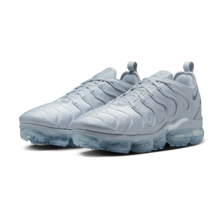 Nike Sneakers - Light Gray with Translucent Blue Sole