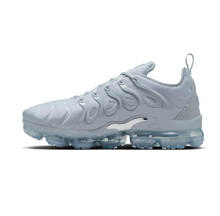 Nike Sneakers - Light Gray with Translucent Blue Sole