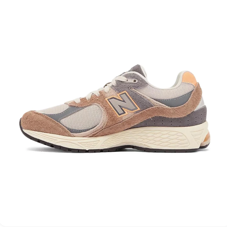 New Balance 2002R Sneakers - Tan & Gray with Cream Details