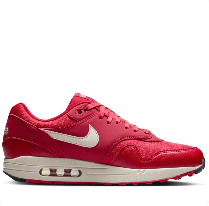 Nike Air Max Sneakers - Red & Cream with Viva Tejas Details