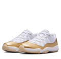 Air Jordan Low-Top Sneakers - White & Metallic Gold