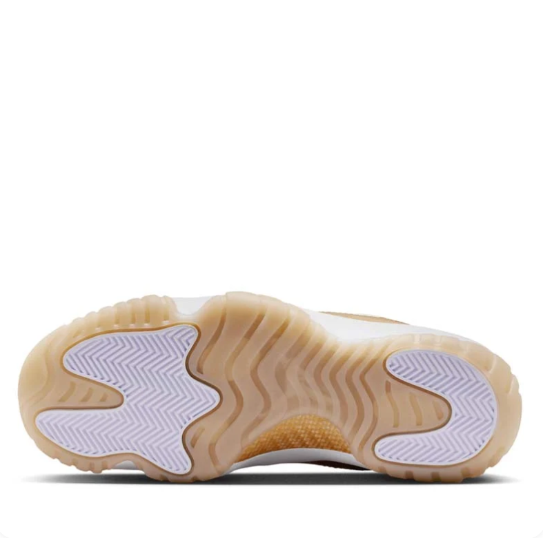 Air Jordan Low-Top Sneakers - White & Metallic Gold