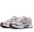 Nike Low-Top Sneakers - White & Metallic Silver with Black Swoosh