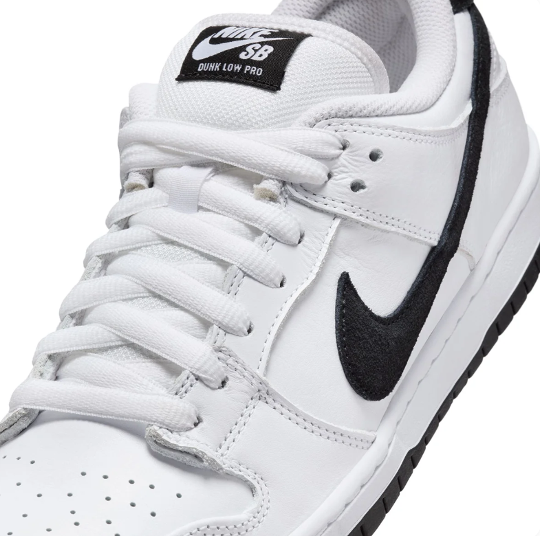 Nike SB Dunk Low Pro Sneakers - White & Black