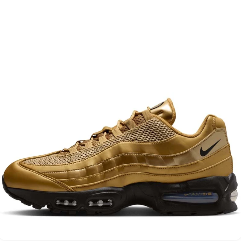Nike Air Max Sneakers - Metallic Gold & Black