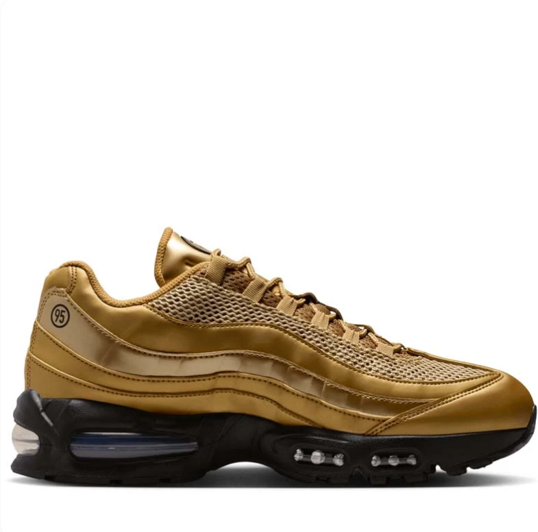 Nike Air Max Sneakers - Metallic Gold & Black