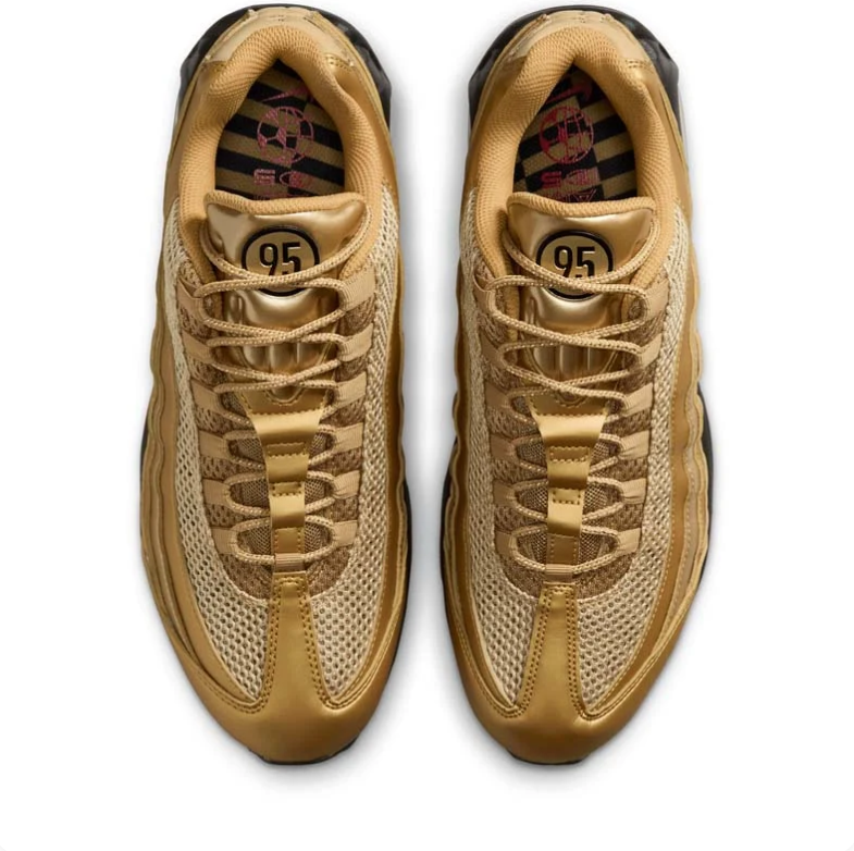Nike Air Max Sneakers - Metallic Gold & Black