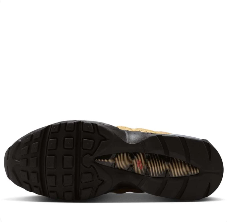 Nike Air Max Sneakers - Metallic Gold & Black