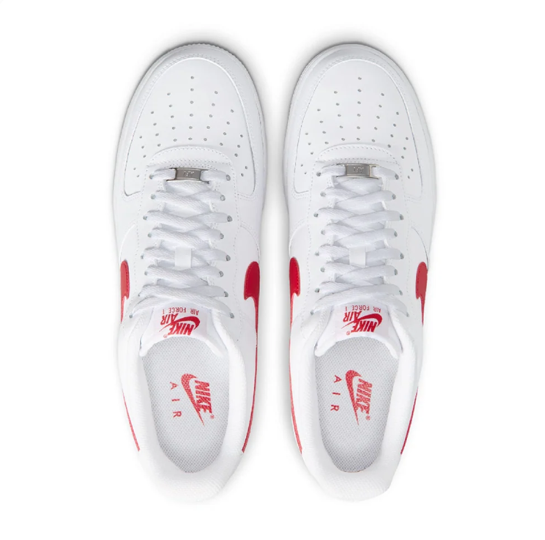 Nike Low-Top Sneakers - White with Red Swoosh