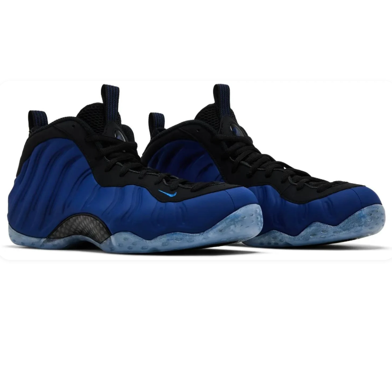 Nike High-Top Sneakers - Royal Blue & Black with Icy Blue Sole