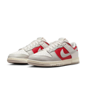 Nike Low-Top Sneakers - Light Gray & White with Red Panels