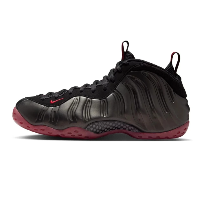 Nike Sneakers - Black with Red Accents & Burgundy Outsole