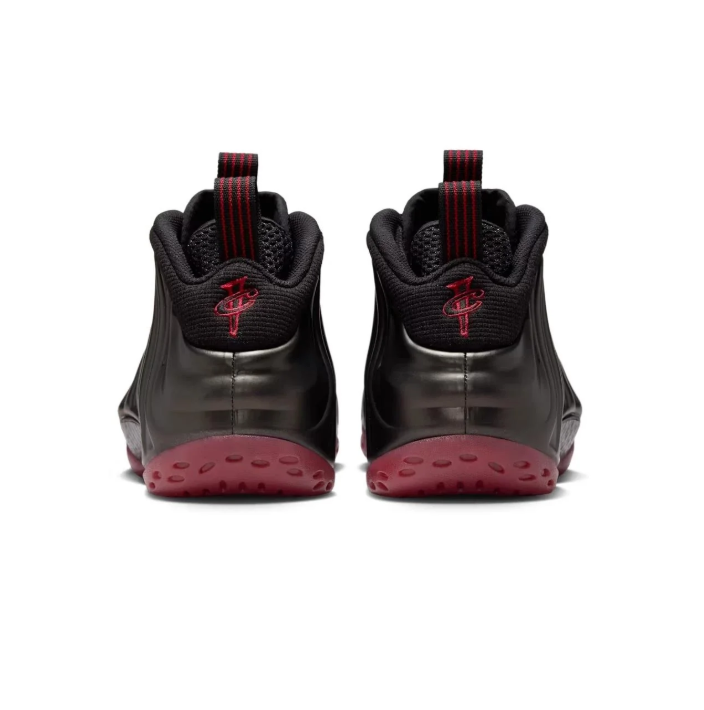 Nike Sneakers - Black with Red Accents & Burgundy Outsole