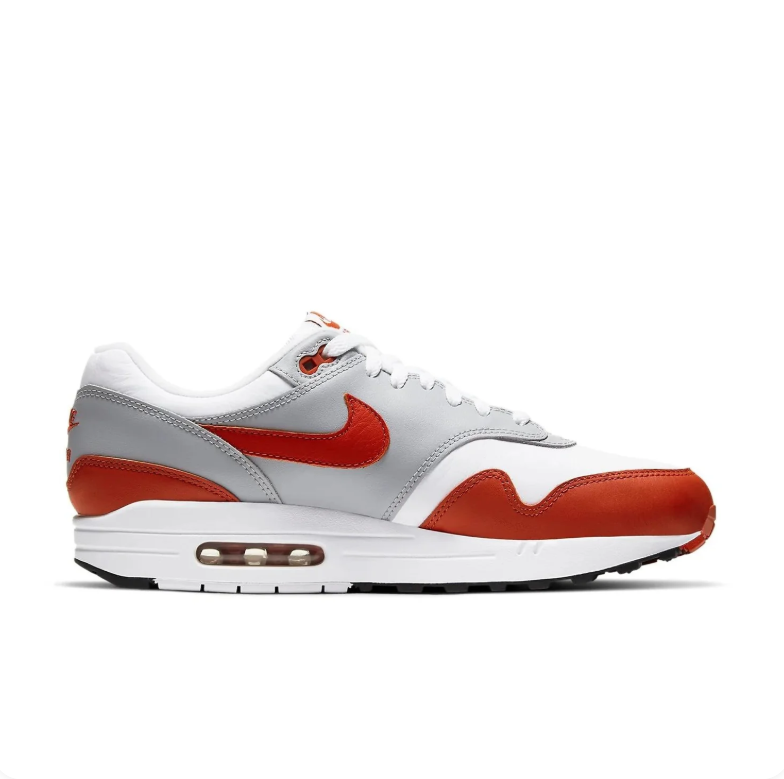 Nike Air Max Sneakers - White, Light Gray & Brick Red