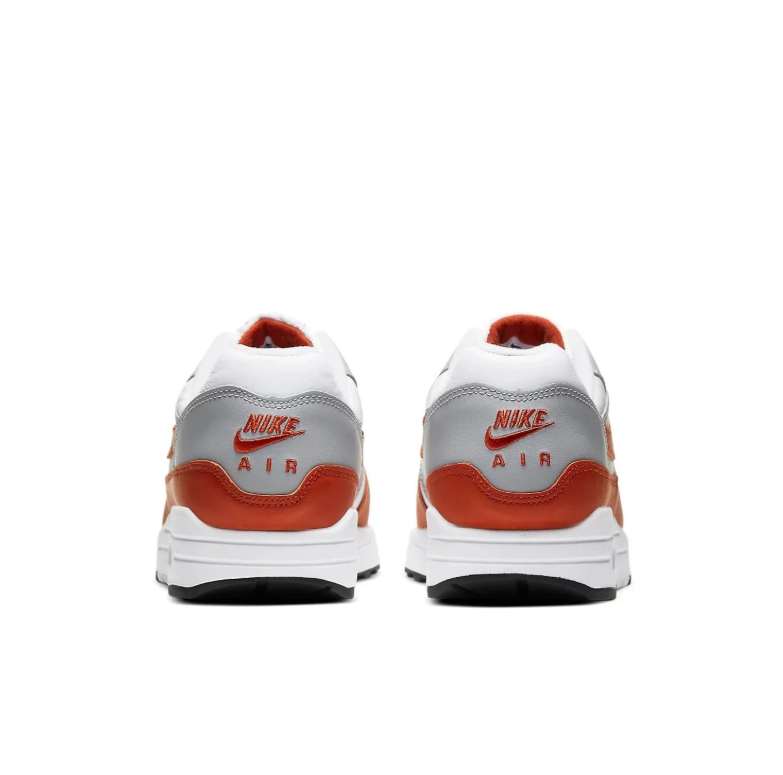 Nike Air Max Sneakers - White, Light Gray & Brick Red