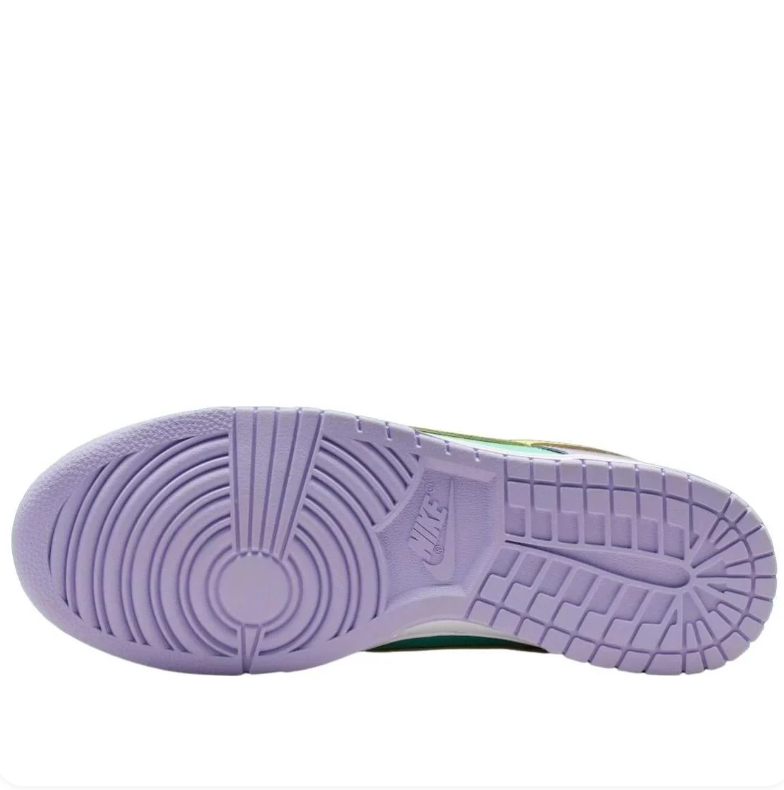 Nike Low-Top Sneakers - Mint, Yellow & Lavender Pastel Colorblock