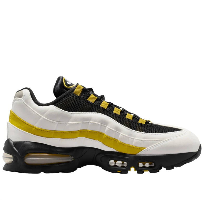 Nike Air Max Sneakers - Black & White with Yellow Accents