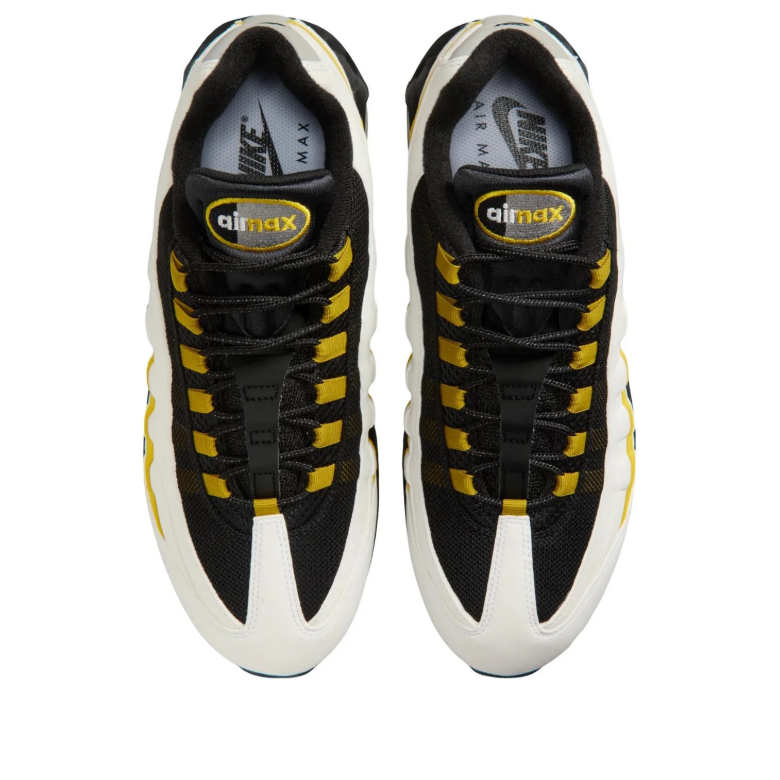 Nike Air Max Sneakers - Black & White with Yellow Accents
