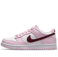 Nike Low-Top Sneakers - Pink & White with Burgundy Swoosh
