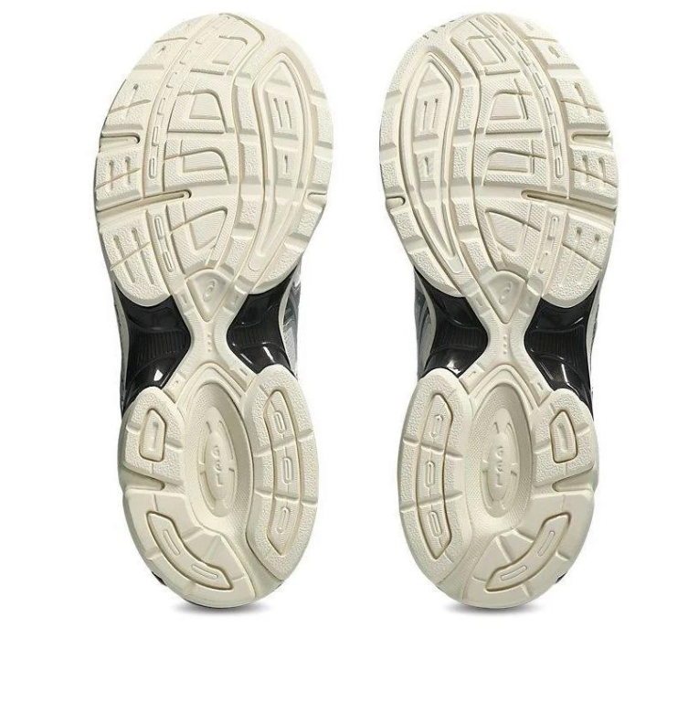 ASICS Low-Top Sneakers - Silver & White with Cream Sole