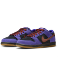 Nike Low-Top Sneakers - Purple & Black with Reddish-Brown Swoosh