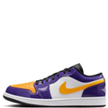 Air Jordan Low-Top Sneakers - Purple, Gold & White