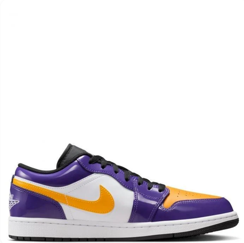 Air Jordan Low-Top Sneakers - Purple, Gold & White