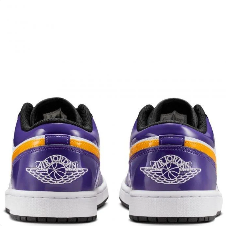 Air Jordan Low-Top Sneakers - Purple, Gold & White