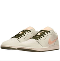 Air Jordan Low-Top Sneakers - Cream, Peach & Olive