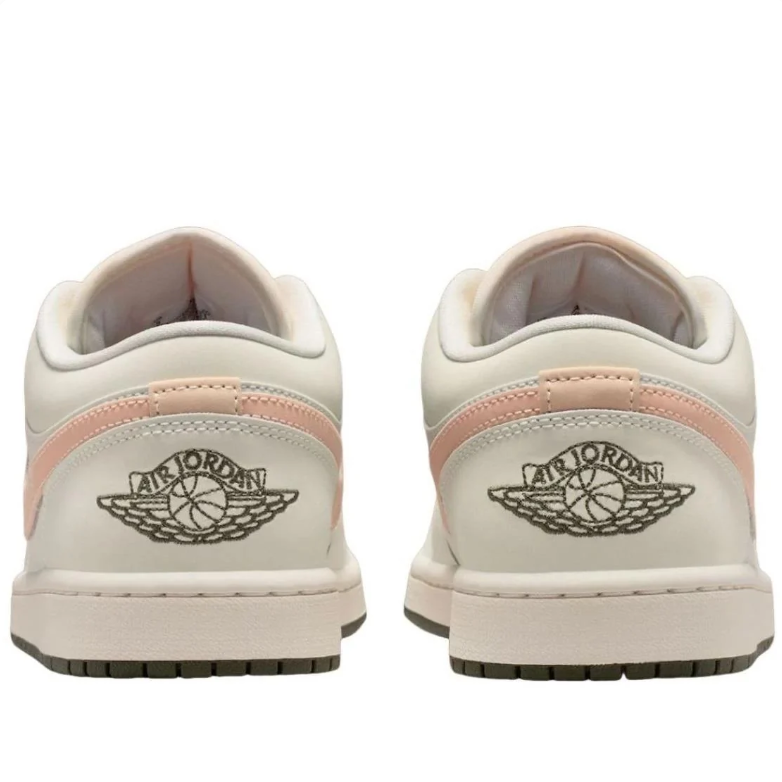 Air Jordan Low-Top Sneakers - Cream, Peach & Olive
