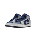 Air Jordan Mid-Top Sneakers - Navy & Light Grey