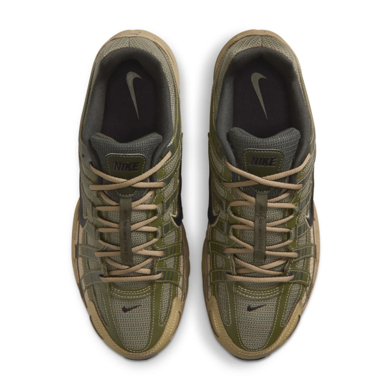 Nike Low-Top Sneakers - Olive Green & Tan with Black Swoosh
