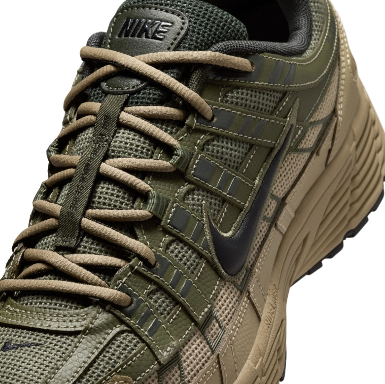 Nike Low-Top Sneakers - Olive Green & Tan with Black Swoosh