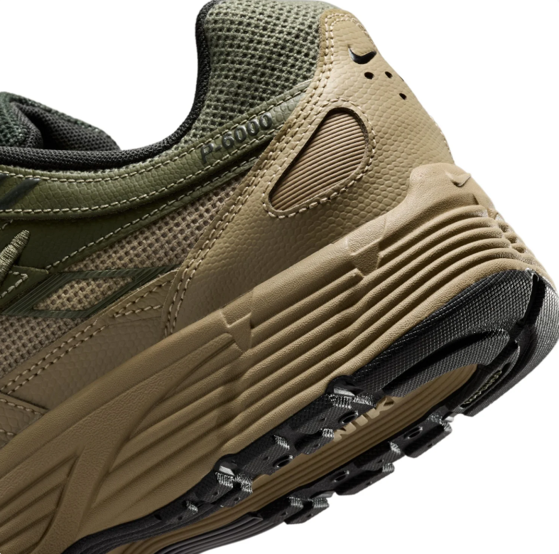 Nike Low-Top Sneakers - Olive Green & Tan with Black Swoosh