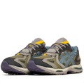 ASICS Low-Top Sneakers - Olive Green & Blue with Yellow Accents