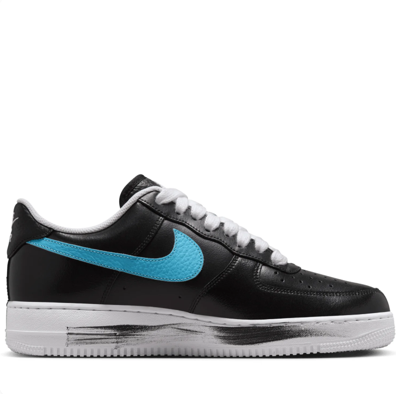Nike Low-Top Sneakers – Black with Multicolor Swooshes & Daisy Details